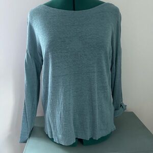 Adrienne Vittadini Seafoam Long Sleeve Top